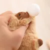 Capybara en peluche Simulation Capibara avec fruits Fluffy Doll Animaux en peluche Bubble Pendant Funny Kids Gift For Christmas 240509