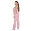 Damen zweisteuelhafte Hosen Sommerausschnitt enge Rolpper Hosenträger Jumpsuit 2021 Streetwear Solid Rückenless Active Wear Skinny Pailletten springen Dhrkj