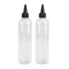 Lagringsflaskor 10st 30-500 ml Graderad transparent husdjursplastfärgfärg Liklimbehållare Tatuerta behållare