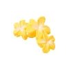 Candy Color Frangipani Hawaiian Flower Coils Clips for Women Hair Claw Clips Cost Thin Thin Graw Clips Clips Beach ACCESSOIRES TROPICAL