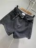 Shorts femminile sexy ragazza nera denim pantalone corto estate in alto in vita gamba casual gamba casual 2024 jeans da donna alla moda