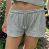 Women's Shorts Women Y2K Aesthetic Low Rise Sweat Summer Cute Taille Wide Been Mini Casual Basic Drawstring Lounge