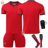 Soccer -Sets/Trailsuits Herren Trailsuits 2024 Cup Portugal Football Anzug Set Nr. 7 C Ronaldo Trikot Nr. 8 B Fee Jersey Childrens Richtige Ausgabe Set