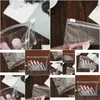 Sacs de rangement 23x17cm Femmes Voyage PVC Cosmetic Transparent Clear Zipper Organisateur Beauty Toitrage Sac Bath Bath Wash Make Up Case Drop de D Otfry