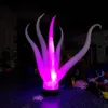 Groothandel 2,4 mh 8ft High Party opblaasbare LED -lichten Decoratie Standaard zeewierwaterplanten met basisblazer en kleurrijke lampen voor podium nachtclub