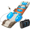Almofada portátil de massagem corporal portátil com alongamento do airbag, aquecimento, tração lombar 3D - Rancagem de massagem de relaxamento com 4 modos, 3 intensidades, 3 níveis de aquecimento - couro PU