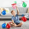 6PCS Air Balloon Helicopter Toy Funny Ortable Outdoor Flying Kids Birthday Party Childrens Day Game 240418