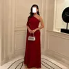 Abiti sexy urbani Red Simple Formal Occasioning Dress 2024 Abito a palla satina