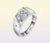 YHAMNI Original Real 925 Sterling Silver Rings for Man Men Wedding Jewelry Ring 1 Carat CZ Diamond Engagement Ring MJZ0113019030