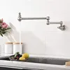Robinets de cuisine robinets de remplissage en laiton pliant d'eau pliante eau bouilloire double joint swing soupapes de bras