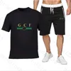 Mens Beach Designers Tracksuits Summer Suits Fashion T Shirt Seaside Holiday Shirts Shorts Sets Man S Luxury 2 -Piece Set Men Outfits