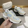 Casual schoenen sneakers kalfsleer sneaker vintage suède lederen sneaker dames heren vergroten trainers met alle verpakking recreatie schoenplatform veter print sneakers