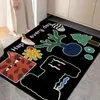 Punte di carpetti Matro per pavimenti per pavimenti fumetti divertimento di seta animale piede domestico sporco resistente alla porta della polvere