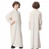 Vêtements sets adolescents tenue enfants d'été National robe garçons arabe folk thawb enfants à manches longues vêtements musulmans 4-12 ans Ramadan Thobe