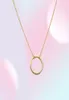 Collier de pendentifs de cercle simple