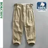 Pantalon masculin 2024 Spring Nouveau produit rétro 100% coton pour hommes décontractés pour hommes.