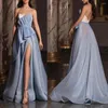 Lässige Kleider trägerloser geteilter Abendkleider für Frauen 2024 Sexy Rückenfreie Brautjungfer Hochzeit Gast Maxi Long Vestidos de Novia