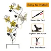 Bayn 30 inch Garden Stake Butterfly Metal Wall Trellis voor klimplanten Outdoor Spring Decor Art Housewarming cadeau