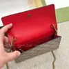 Kadın Crossbody Bags Tasarımcı Kiraz Moda Vintage Tuval Patchwork Deri Zinciri Bayanlar Çapraz Vücut Omuz Çantası