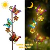 Zai Nan Fang Butterfly Solar Stake Lights, Waterproof, For Outdoor Decor, Garden, Lawn, Patio lub Courtyard, 2 paczki