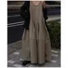 Casual Dresses Summer 2024 Dress Japan Lazy Style Vestidos Women Round Neck Sleeveless Vestido Big Swing Loose Ropa Mujer