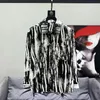 2024 Summer Mens с длинными рубашками дизайнер рубашки Casablanca Numery Pattern Pritting Print Print Single Row Floom Frush Flip Mashion Fashion Lose Ice Thine Wersatile M-3XL #118