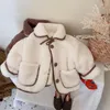 Jackets Girls Baby's Kids Coat Jacke Outwear 2024 Verdicken Sie Frühling Herbst Baumwolle Outdoor Teenager Overtock mit Taschenkindern '