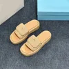 Designer Sandals Femmes Slippers Slides Sandale Sandale Flatform Sliders Chaussures Bottom Flip Flops Fisherman Sandale de plage décontractée (meilleure qualité avec boîte 10a