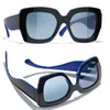 2024 Neue Designer Mode große Sonnenbrille für Frauen luxuriöser Sonnenschatten Regenschirm Fahrspiegel CH6059 mit Schutzhülle im Freien