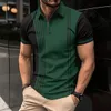 Летняя высококачественная лацканая спортивная футболка для спортивной рубашки для рубашки муж Мужские