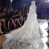 Luxry Zuhair Murad 2 Tiers Long 3 M Cathedral Lace Edge Bridal Mantilla Wedding Veil Free Comb 2417