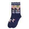 2024 Donne uomini Trump Crew Socks Calza gialla Fungo Cartoon Sports Stockings Hip Hop Sock