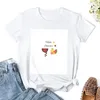 Polos de mujer Hello Hello Summer Sandía Camiseta Esterlina Ropa estética Camisetas de moda coreana para mujeres