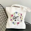 Boodschappentassen hartslag honden print vrouwen shopper tas canvas supermarkt bakken sac cabas bolsas reutilizables opvouwbaar voor