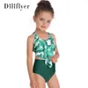 Hi Fish Tankini New Children's Massuit de maillot avec deux bords de mouche pour les filles