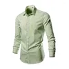 Men's Dress Shirts Clothing Oversize Shirt Mens Fashion Man 2024 Male Long Sleeve Luxury Elegant Plain Social