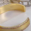 Bracelets de diamants ouverts créateurs de mariage Gold Bangle Bracelet en argent en acier inoxydable Bracelet Bangles Femmes Men Couple de lettres classiques Bijoux Accessoires