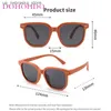 Sonnenbrille modische Jungen und Mädchen polarisiert für Kinder UV -Schutz Silikon Sicherheitsbrille Baby UV400 Geschenk Q240410