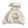 Pullover meiden hoodie winter dikke ritsjekruid kinderen pluche kinderjasje konijn oor kinderen kinderjasje baby sweaterl2405