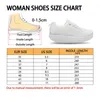 Chaussures décontractées Instantarts 2024 Modèle de soins aux femmes Sneakers de plate-forme pour adolescents pour les travailleurs swing