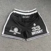 Short masculin Shorts de basket-ball Black Lower Merion Black Black Merion brodé 33 Bryant Street Style Train Pants J240510