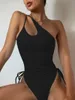 Women's Swimwear Sexy Bikinis Swimsuits Cut Out 2024 One Shoulder Biquini High Bathing Suits Push Up Beach Bikini Set