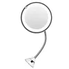 Compact Mirrors 10X degree rotating makeup mirror with LED light amplification tool flexible travel home decoration bathroom Q240509
