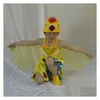 Dancewear Childrens Drama mignon petit animal jaune fourrure de fourrure costume de reproche