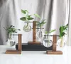 Hydroponic Vase Plant Transparent Glass Desk Flower Pot Wooden Frame Container Tabletop Furnishing Articles For Home Decoration 59630919