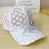 Lace Lace Lace Breeptable Broiderie Baseball Cap Femmes Summer Ajustement Casual Hap Hip Hop Streetwear Ladies Sun Huts Hut 240506