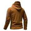 Kurtki męskie 2024 Pure Color Winterproof Jacket Fashion Hooded Casual Outdoor Mopinatering Wear