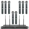 Mikrofone Wireless Mikrofonsystem Phenyx Pro Achtkanalkabel Kabelless MIC Set mit Metall-Handheld-MICS 8x40-Kanäle Auto-Scan für DJ