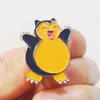 Cute Pretty Dark Blue And Yellow Laughing Bear Enamel Pin Lovely Brooch For Lapel Hat coat Sweater Badge