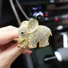 Interieurdecoraties bling auto accessoires aroma ventilatie clip auto geur auto parfum luchtverfrisser in auto ornamenten diamant olifant auto interieur decor t240509